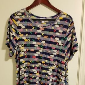 LuLaRoe Carly L Arrows Multicolor Supersoft